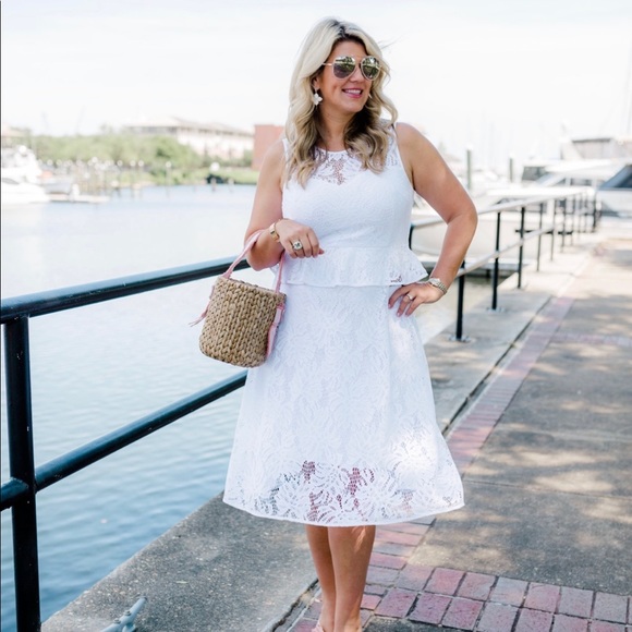 Lilly Pulitzer Nolea Lace Midi Dress - Picture 1 of 8